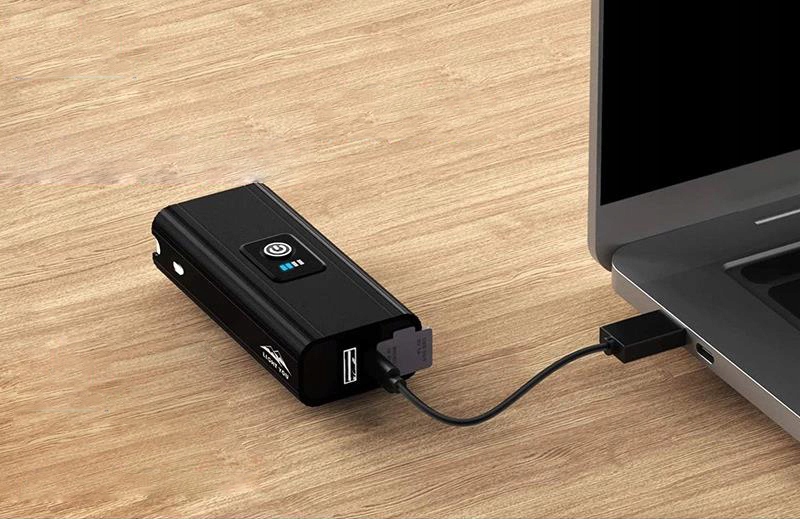 MOCNA Lampka Rowerowa Światło PRZÓD TYŁ LED na rower kierownicę USB 800lm Czas pracy 12 h