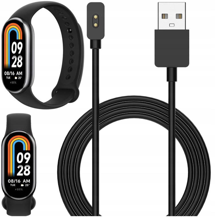 ŁADOWARKA KABEL MAGNETYCZNY USB DO XIAOMI SMART MI BAND 8/9/10 - 1M /100CM