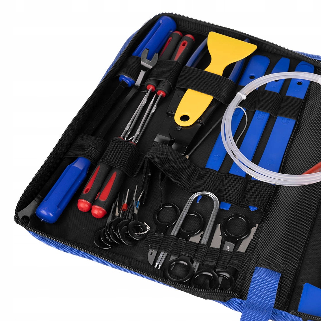 ŚCIĄGACZE TAPICERKI SZCZYPCE WYJMAKI SPINEK RADIA Kod producenta ZESTAW ŚCIĄGANIA DO AUTA SAMOCHODU 40 el