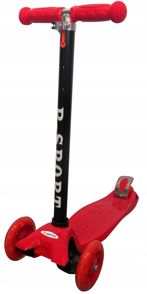 HULAJNOGA BALANSOWA Trójkołowa Stabilna Koła LED Hamulec tak