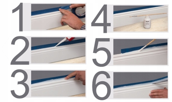 Listwa przypodłogowa MDF LED 8cm SKL8/LED Kod producenta 8LED-16-R2-B