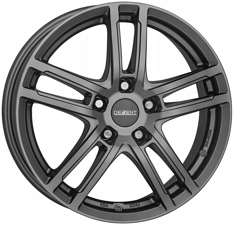 1x Dezent Tz graphite 6,5x 16 4x108 ET40 TTZZ3GA40