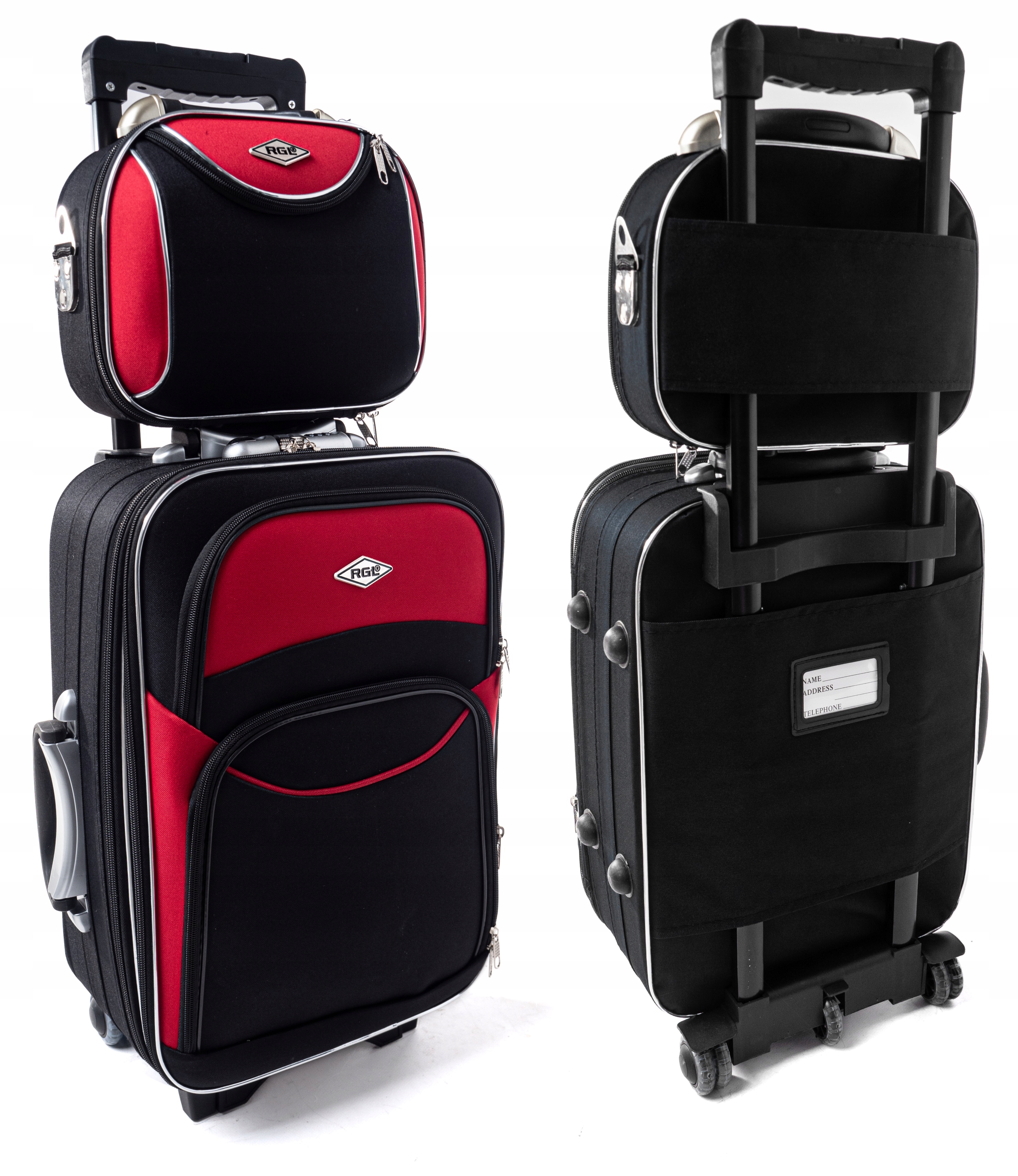 RGL 2w1 ZESTAW MAŁA WALIZKA PODRÓŻNA KUFEREK GRATIS BAGAŻ PODRĘCZNY