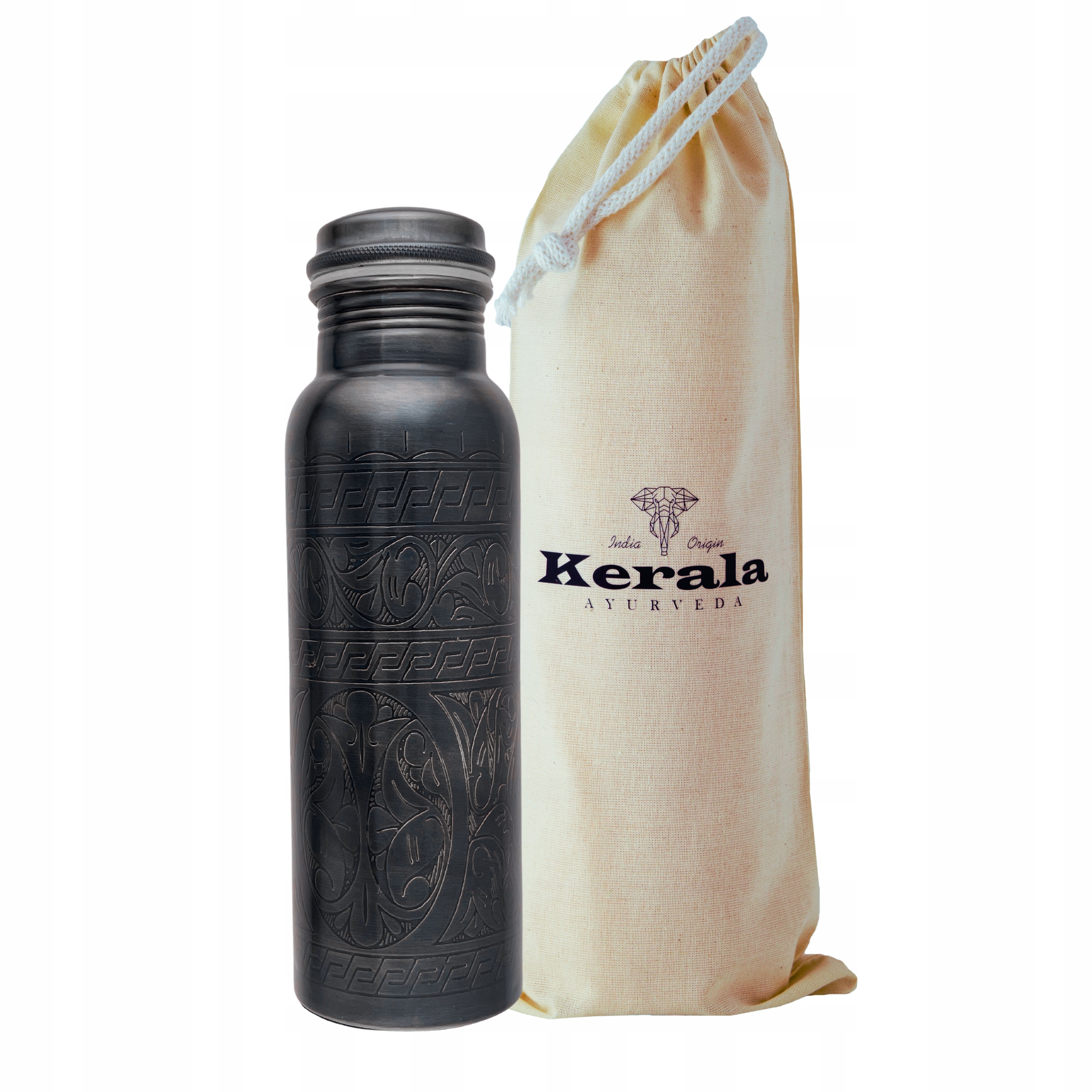 

Miedziana butelka na wodę antybakteryjna 750 ml