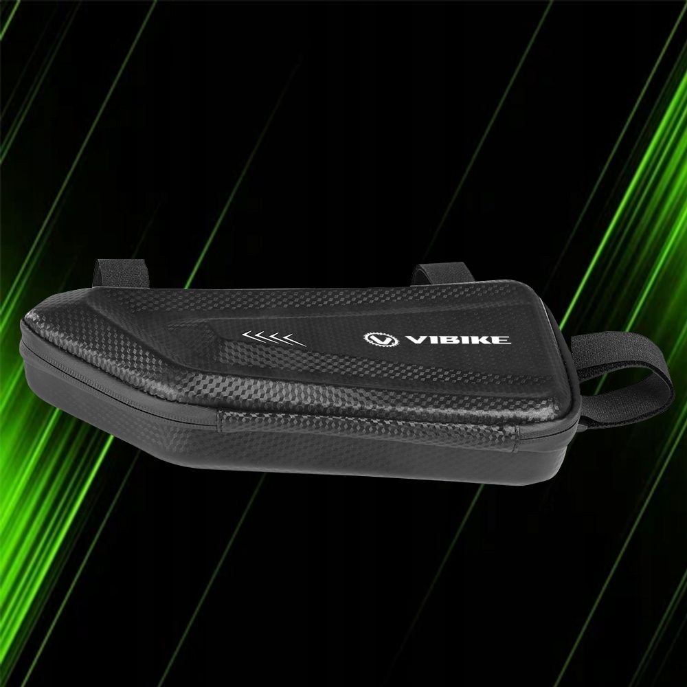 VIBIKE TORBA SAKWA SASZETKA ROWEROWA MONTOWANA POD RAMĘ NA ROWER POJEMNA Kolor dominujący czarny