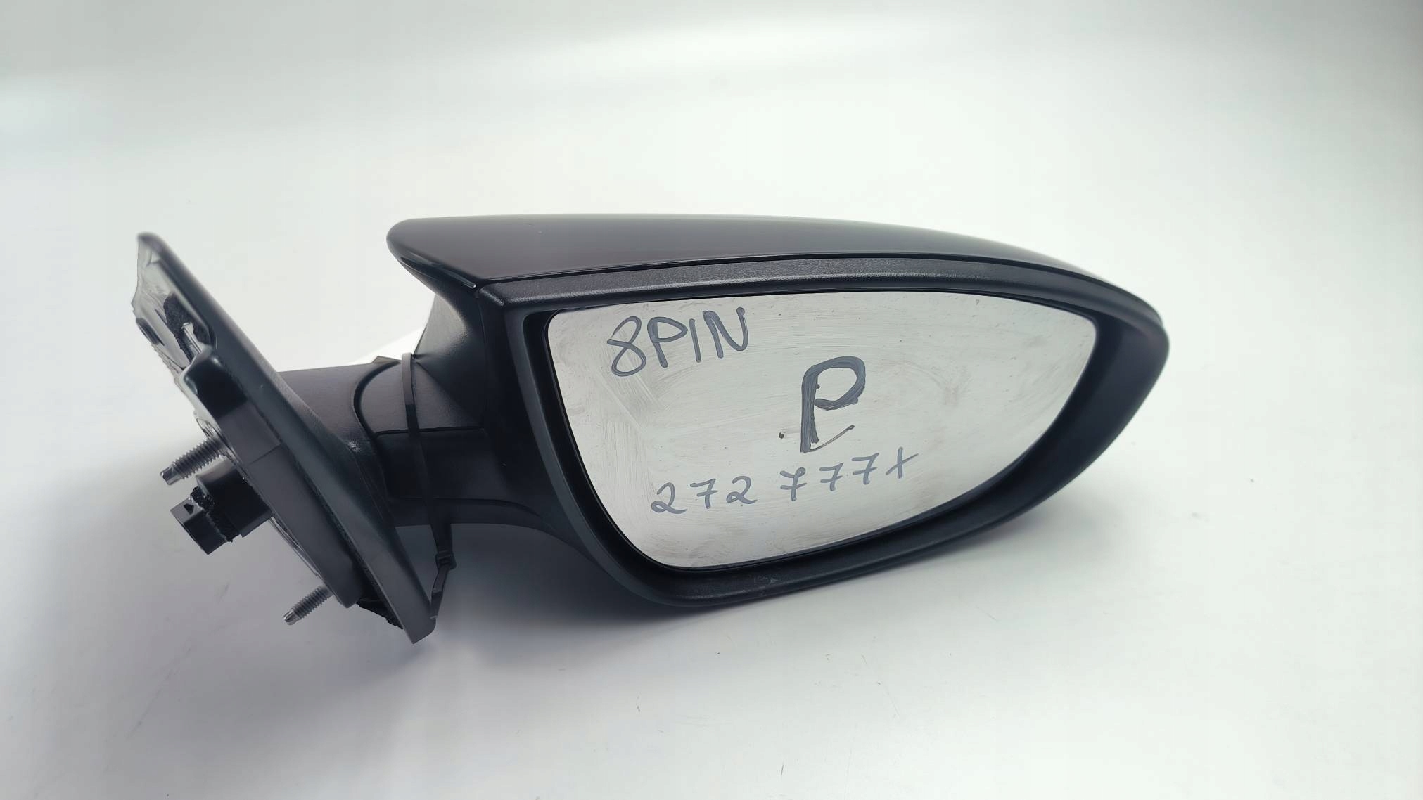 mirror right EU black, HYUNDAI BAYON LIFT 8 PIN