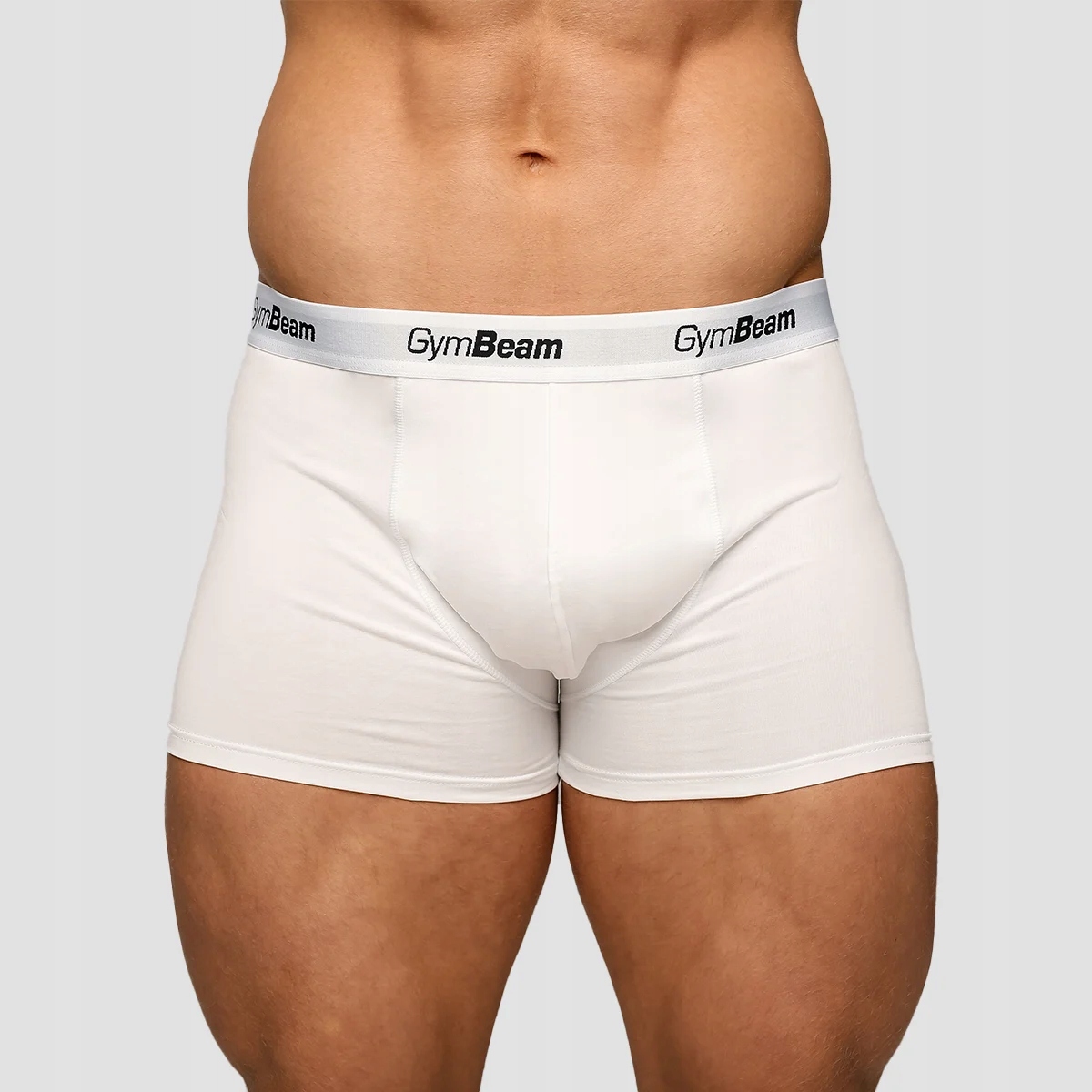 GymBeam Męskie bokserki Essentials 3-pak White XXXL