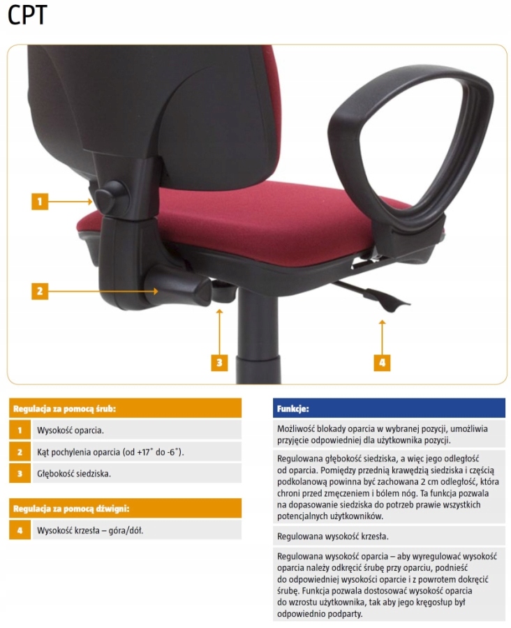 FOTEL MŁODZIEŻOWY OBROTOWY SMART-W SZARY NOWY STYL Maksymalna wysokość siedziska 58 cm