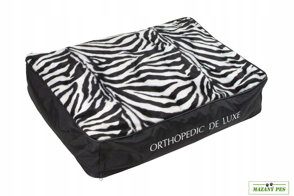 Levně O´lala Pets Ortopedická matrace De Luxe zebra rozměry 110x80 cm