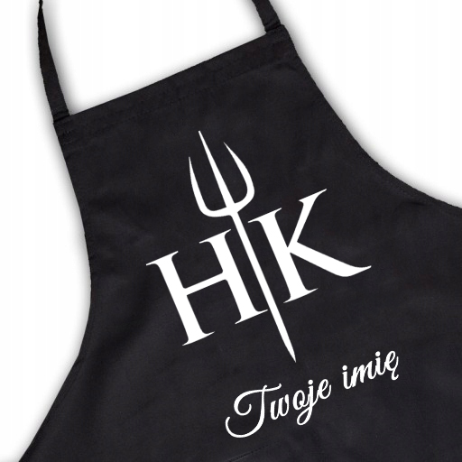 

Fartuch Czarny Twoje Imię Hell's kitchen Wzór 01
