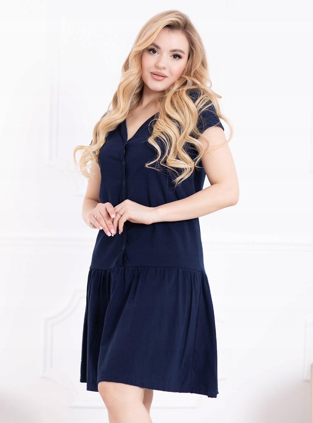 FORMOMMY KOSZULA CIĄŻOWA DO KARMIENIA FALBANKA XXL Materiał dominujący bawełna