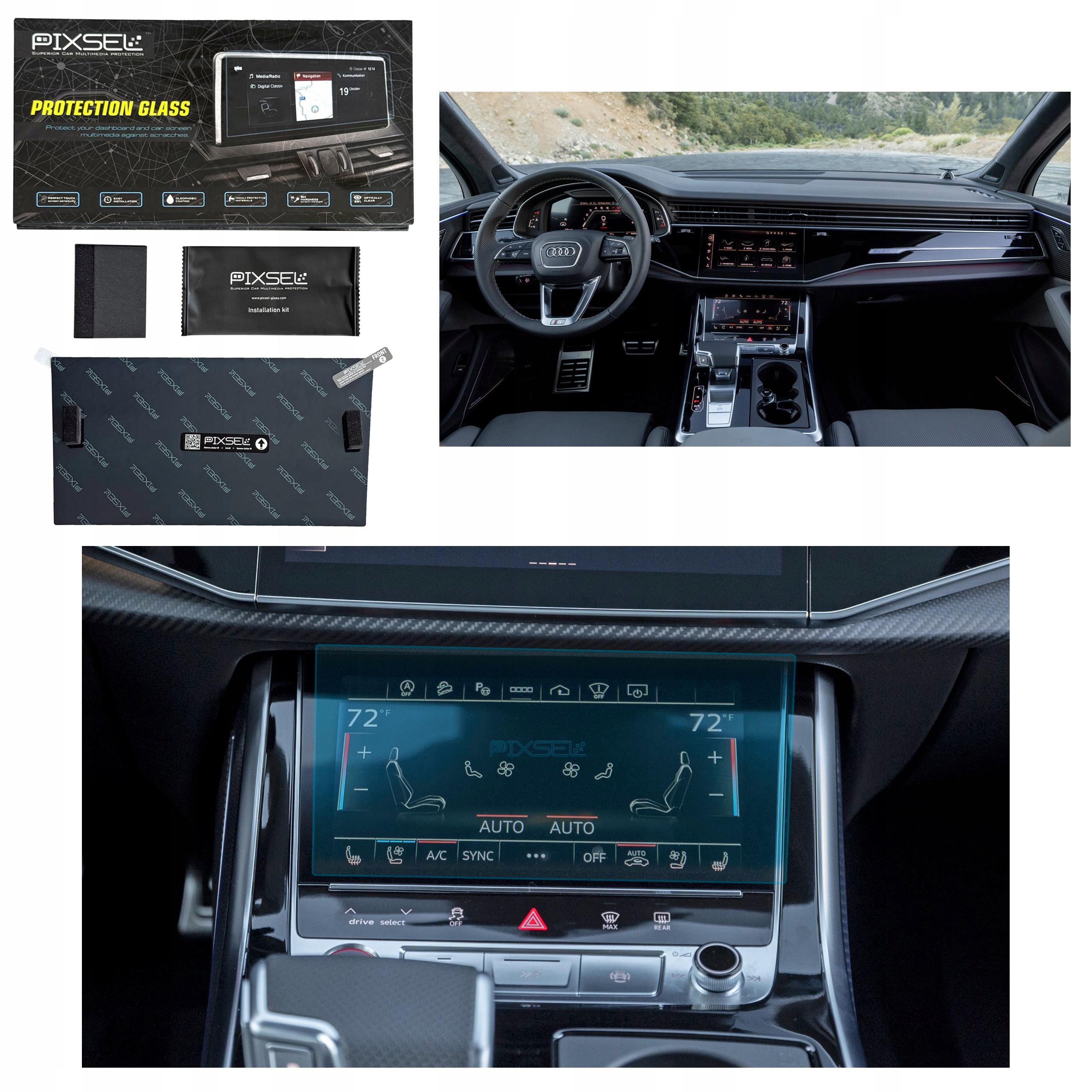 Antyodciskowe Matowe Szkło Ochronne Audi Q7/SQ7/RSQ7-10.2“ 2024-