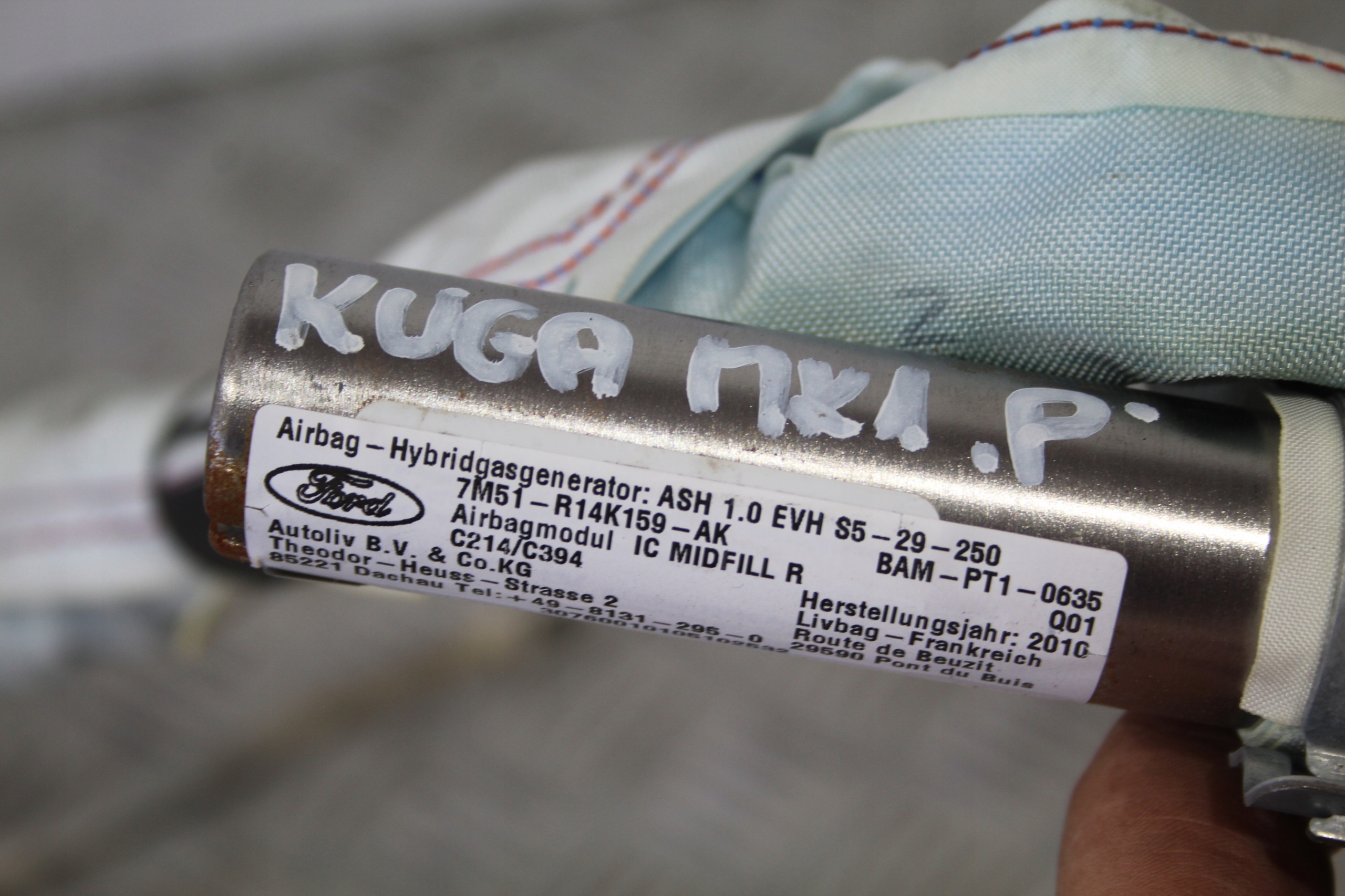 DACHVORHANG AIRBAG RECHTS FORD KUGA MK1