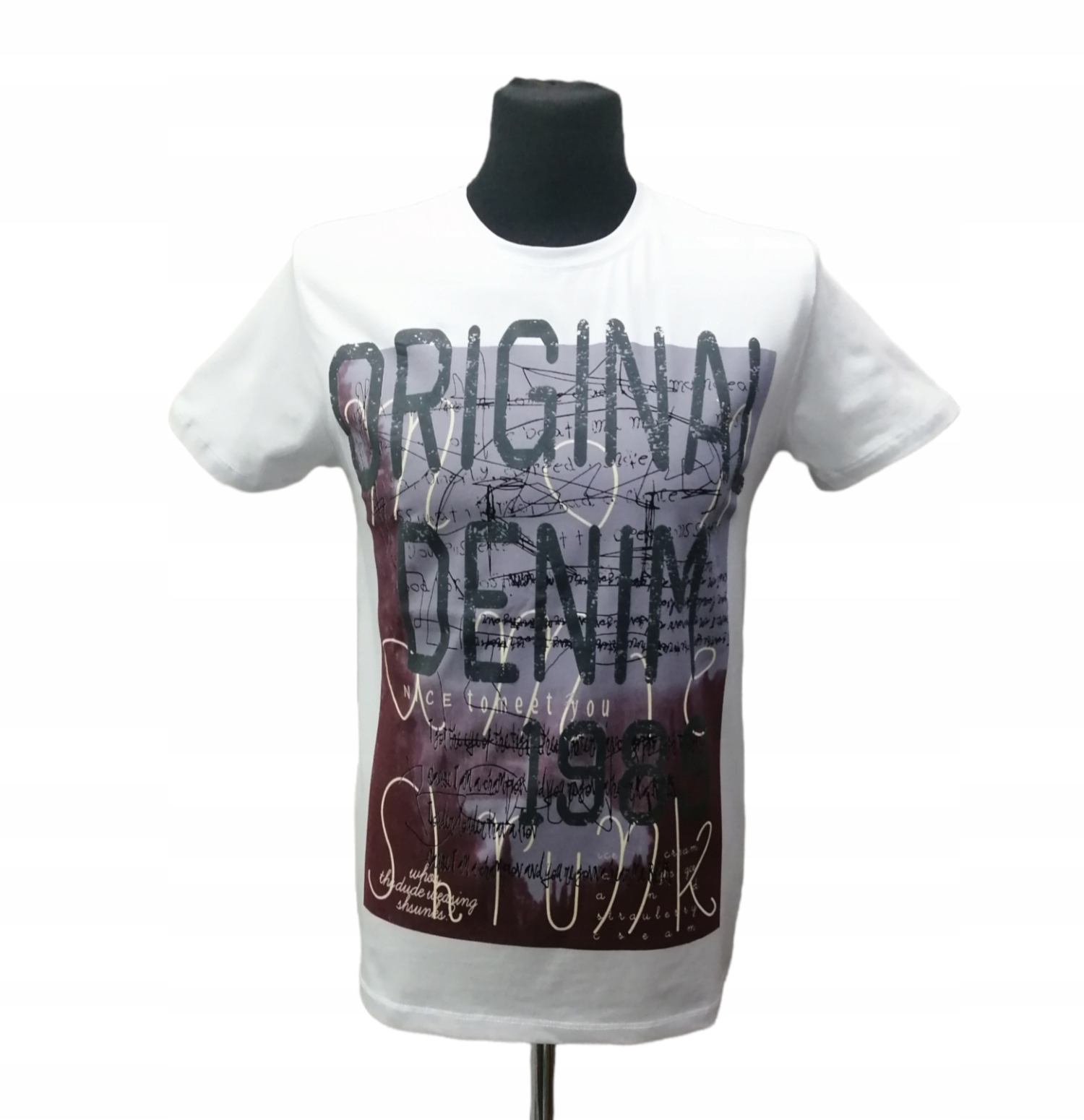 

T-shirt Męski Biały Z Nadrukiem Cakko - L