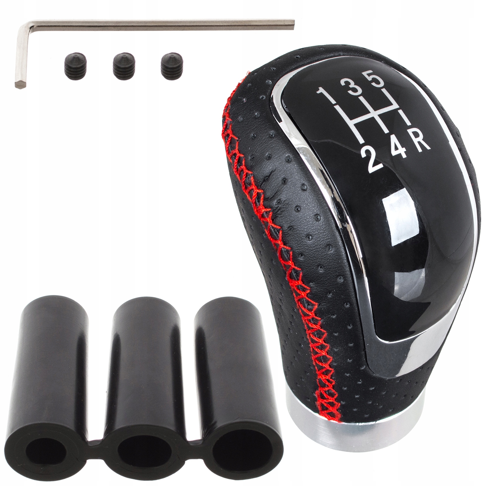 UNIWERSALNA GAŁKA DŹWIGNIA ZMIANY BIEGÓW TUNING SKÓRA