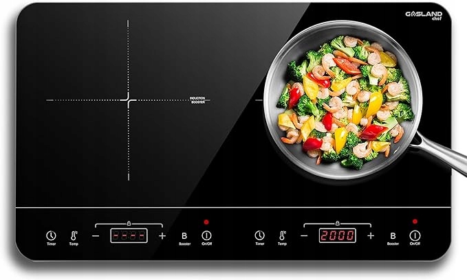 Gasland Chef IH60BT podwójna płyta indukcyjna 2800W Timer Blokada Czarna