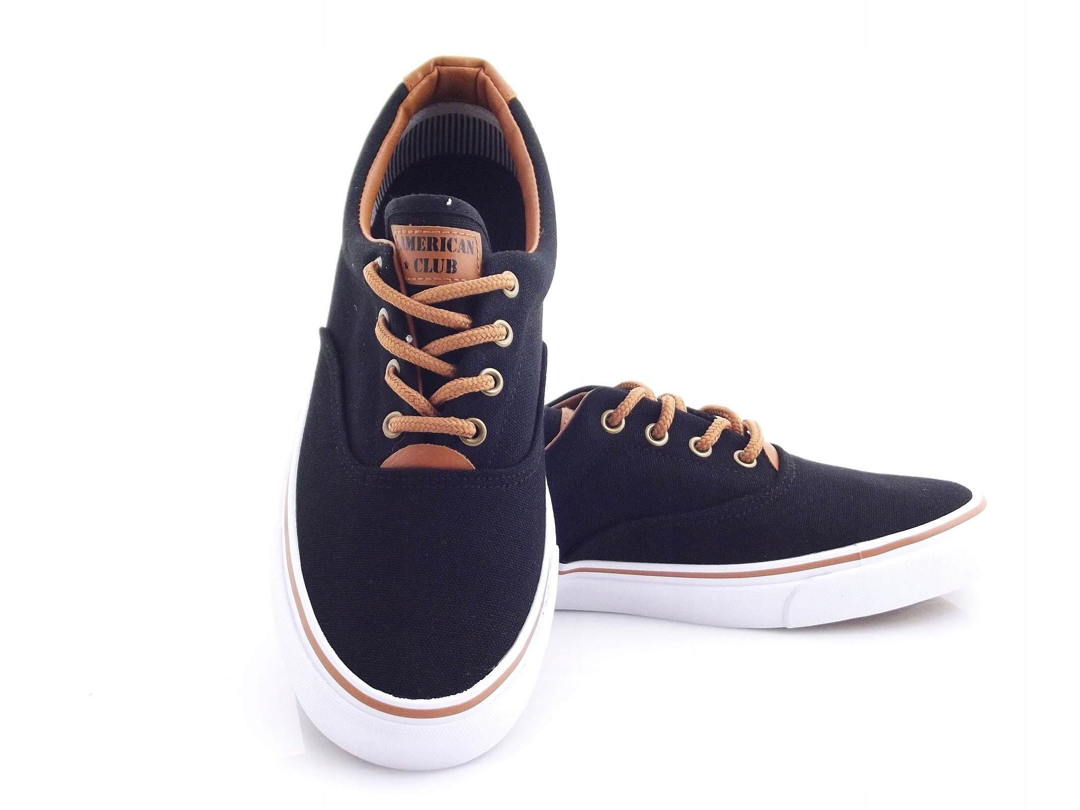 Tenisówki halówki American Club czarne kauczuk r45 Model LH18/21