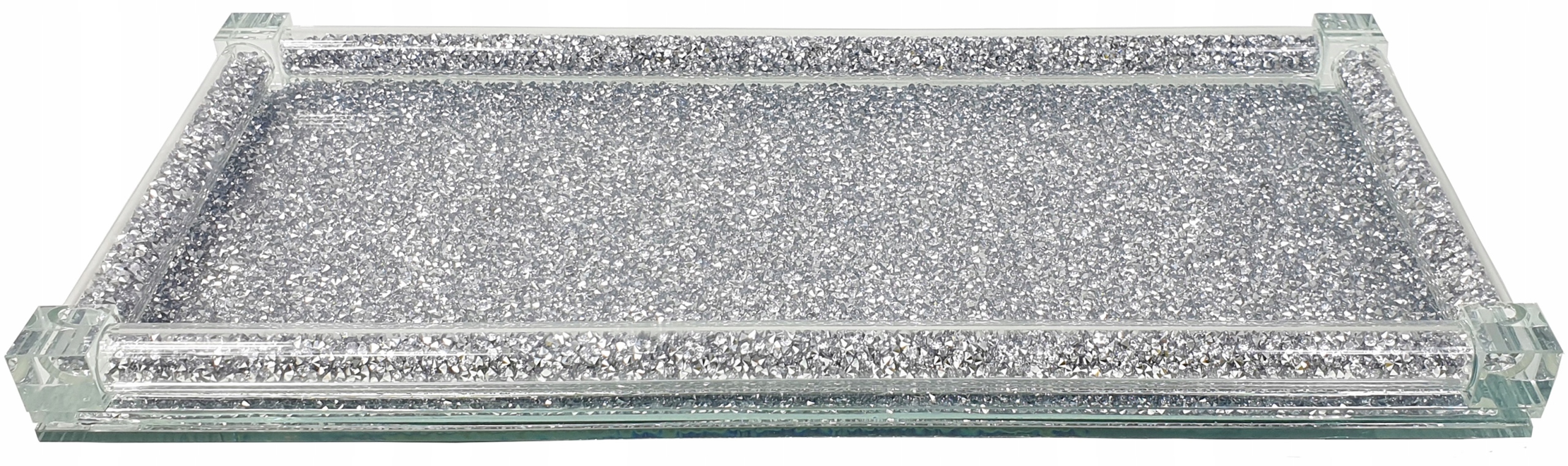TACA SZKLANA PROSTOKĄTNA SREBRNA GLAMOUR KRYSZTAŁY HB66332-SFJ Rodzaj taca
