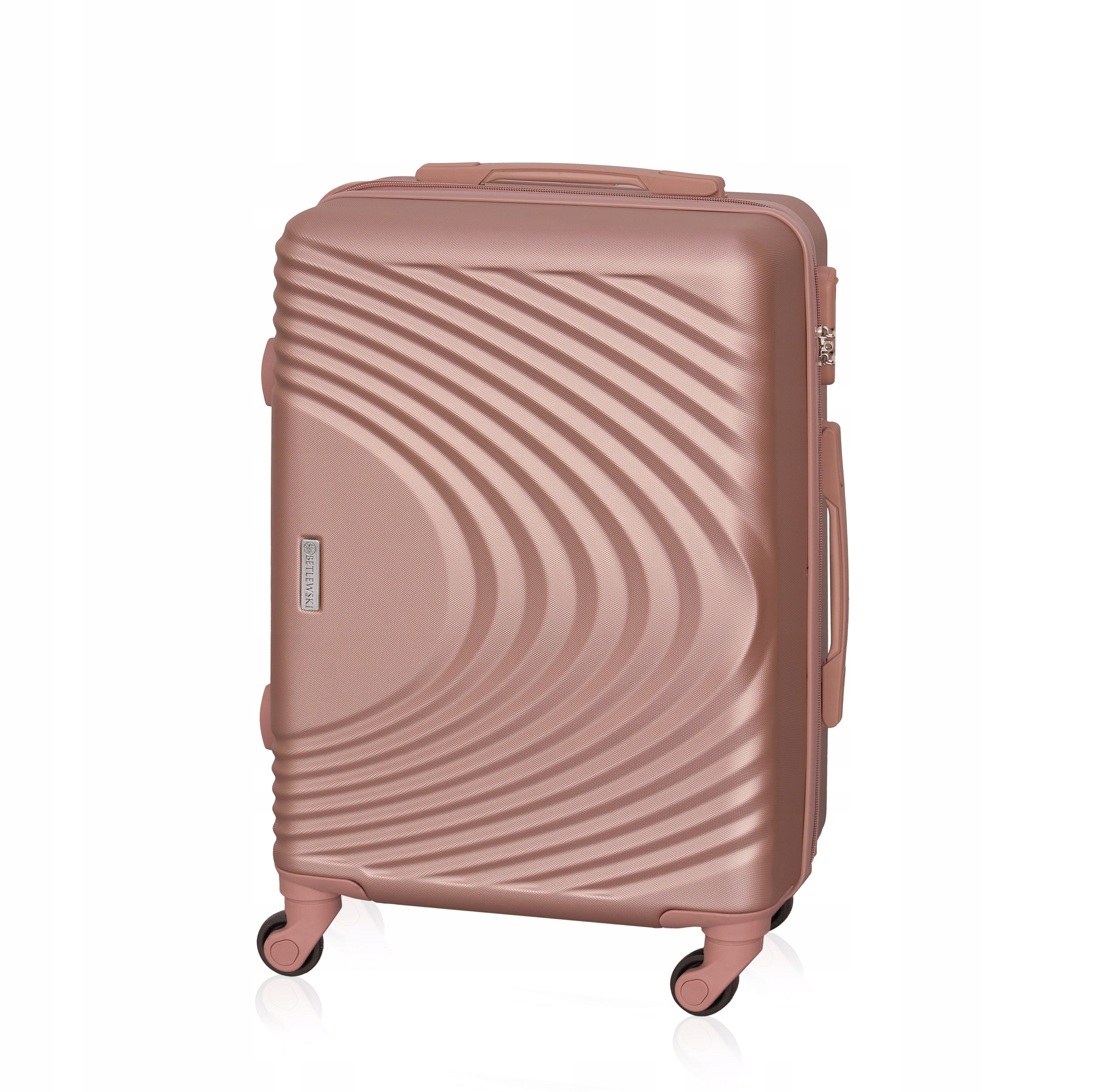 Betlewski Nowoczesna Walizka komfort na wyjazd kółka z teleskopową rączką