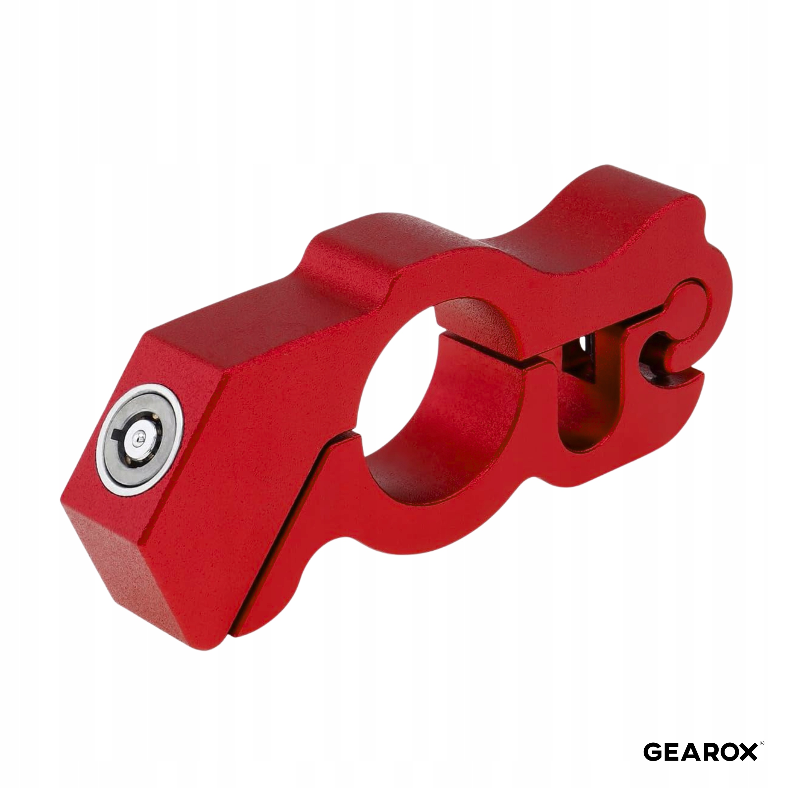 BLOKADA ROWEROWA ANTYKRADZIEŻOWA NA KLUCZ ZAMEK DO ROWERU NA KIEROWNICĘ Model Gearox ZAMEK ANTYKRADZIEŻOWY NA ROWER MOTOR