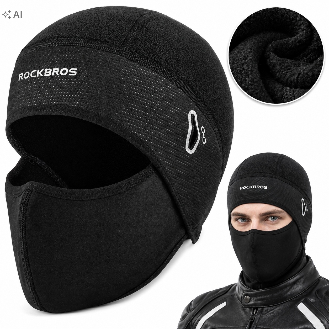 Kominiarka Termoaktywna Na Narty Rower Motocykl Ocieplana Polarowa Pod Kask