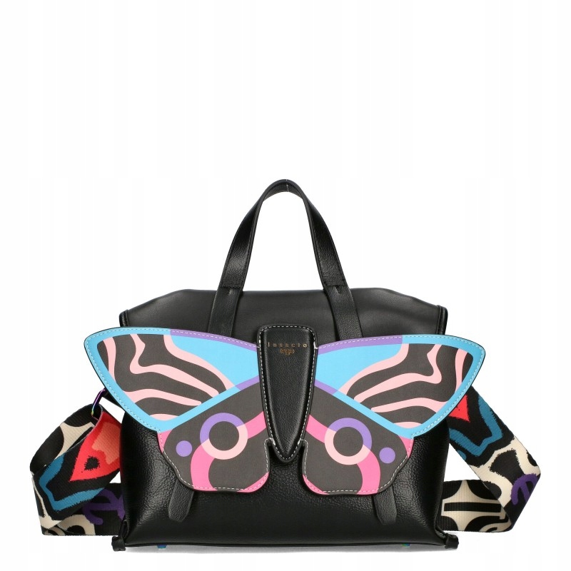 Ego Taška-Batoh Chromatica Odnímatelný Motýl Logovaný Kožený Opasek Černý