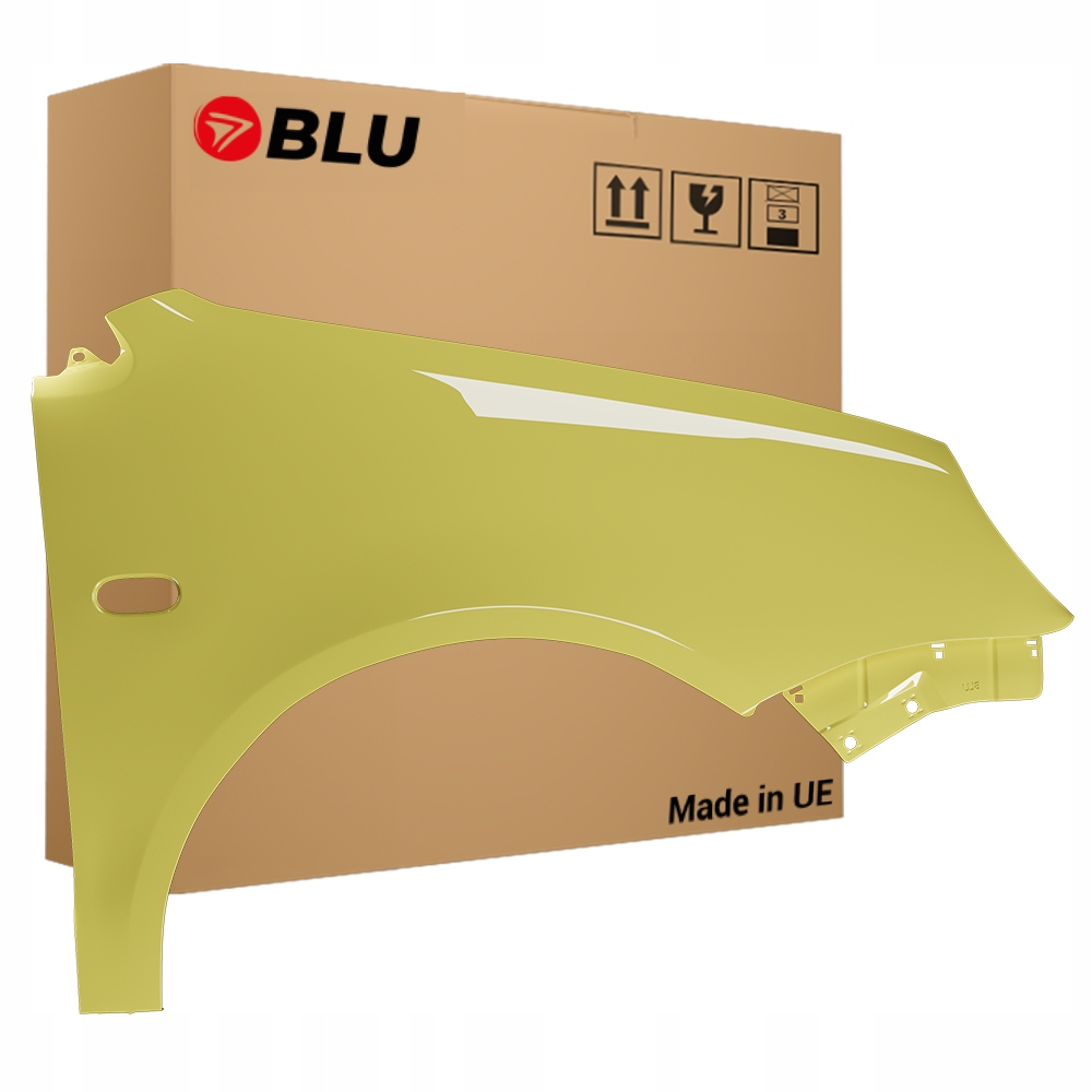 Blu Blatník Vw Polo 9N IV 4 LD1B pravý žlutý 01-05 přední pozink