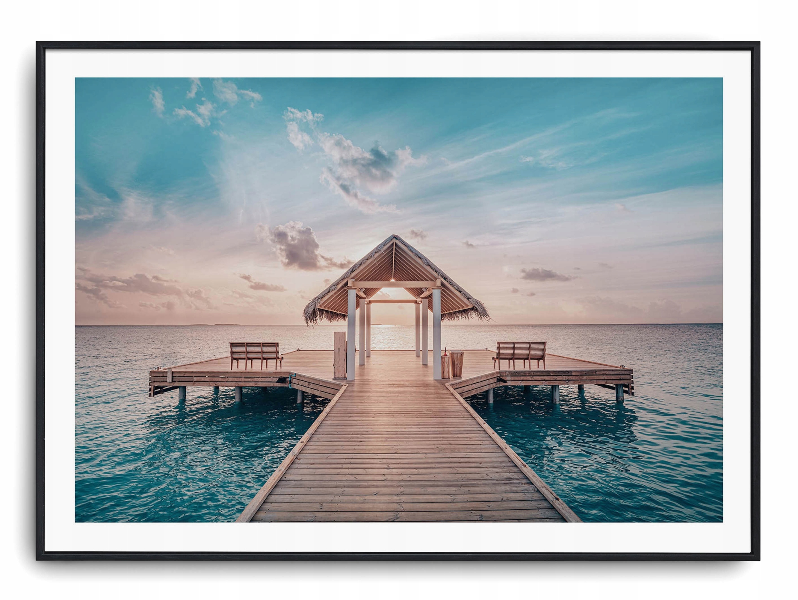 

Plakat r A4 30x21 cm Woda Plaża Relaks Piasek Pomo