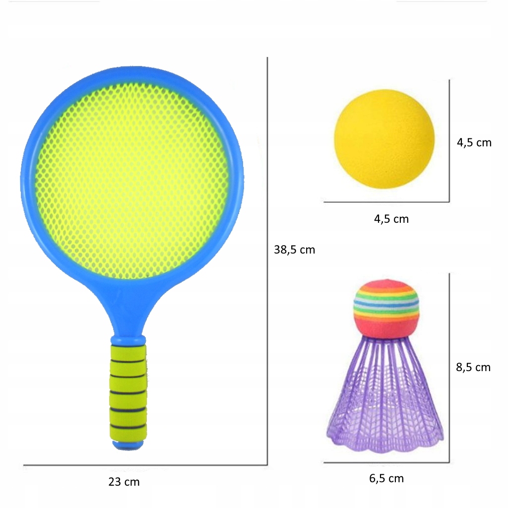 PLAŻOWE RAKIETKI + LOTKA I PIŁKA BADMINTON Marka Dromader