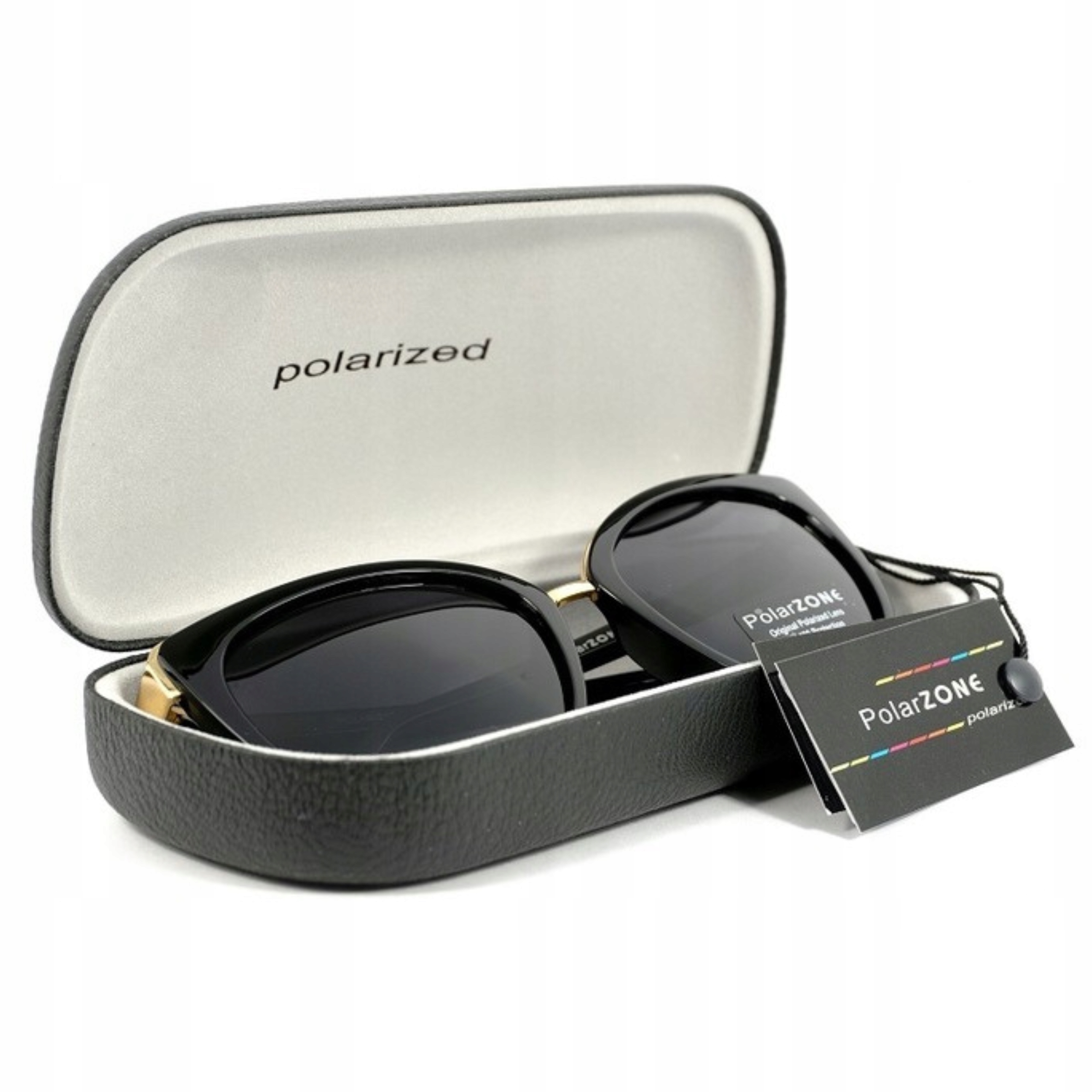OKULARY PRZECIWSŁONECZNE DAMSKIE Polaryzacyjne PolarZONE UV400 ETUI +GRATIS Typ ochrony filtr UV-400 kat. 3