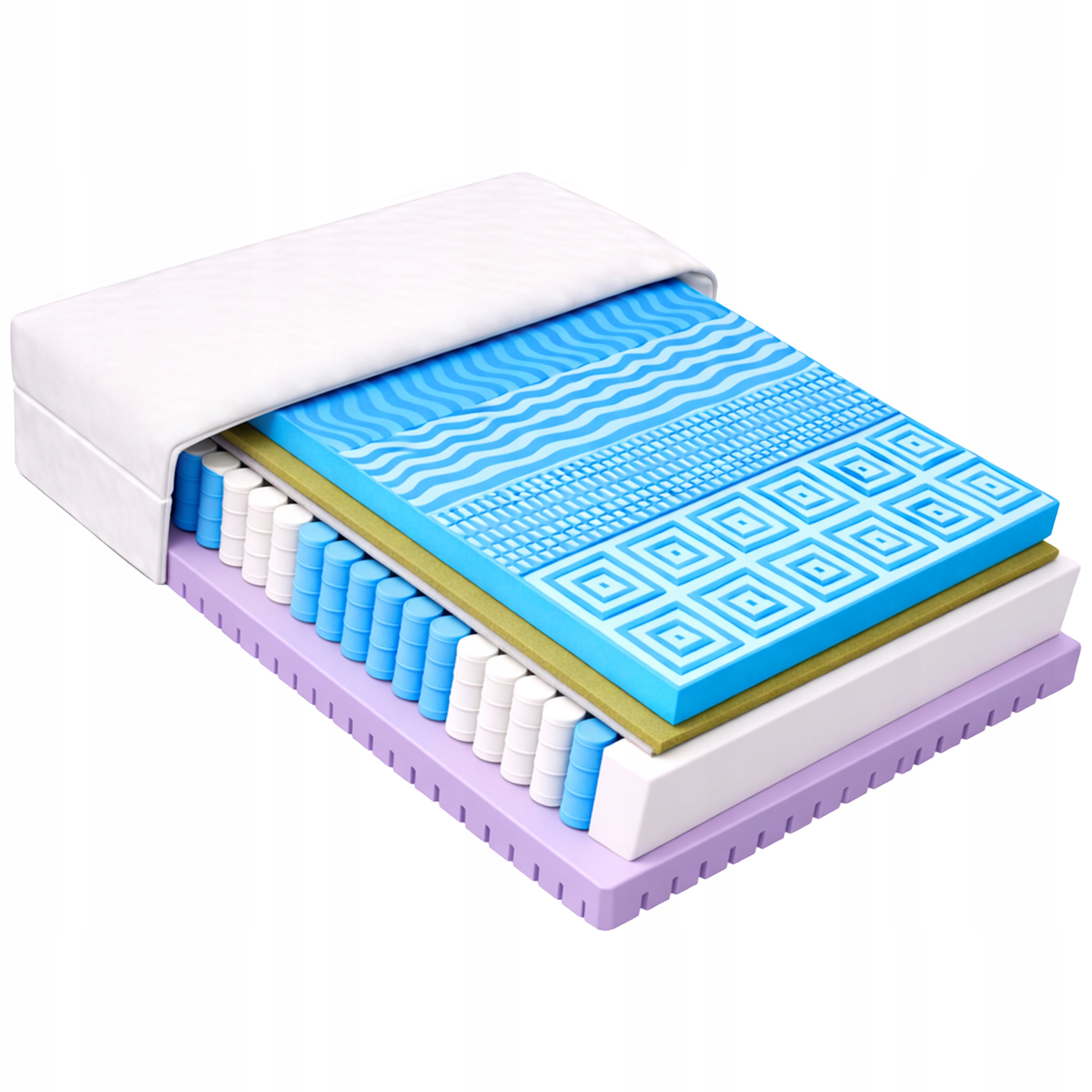 Matrac z morskej trávy 110x160, pružný, pevné pružiny H3 H4 23 cm