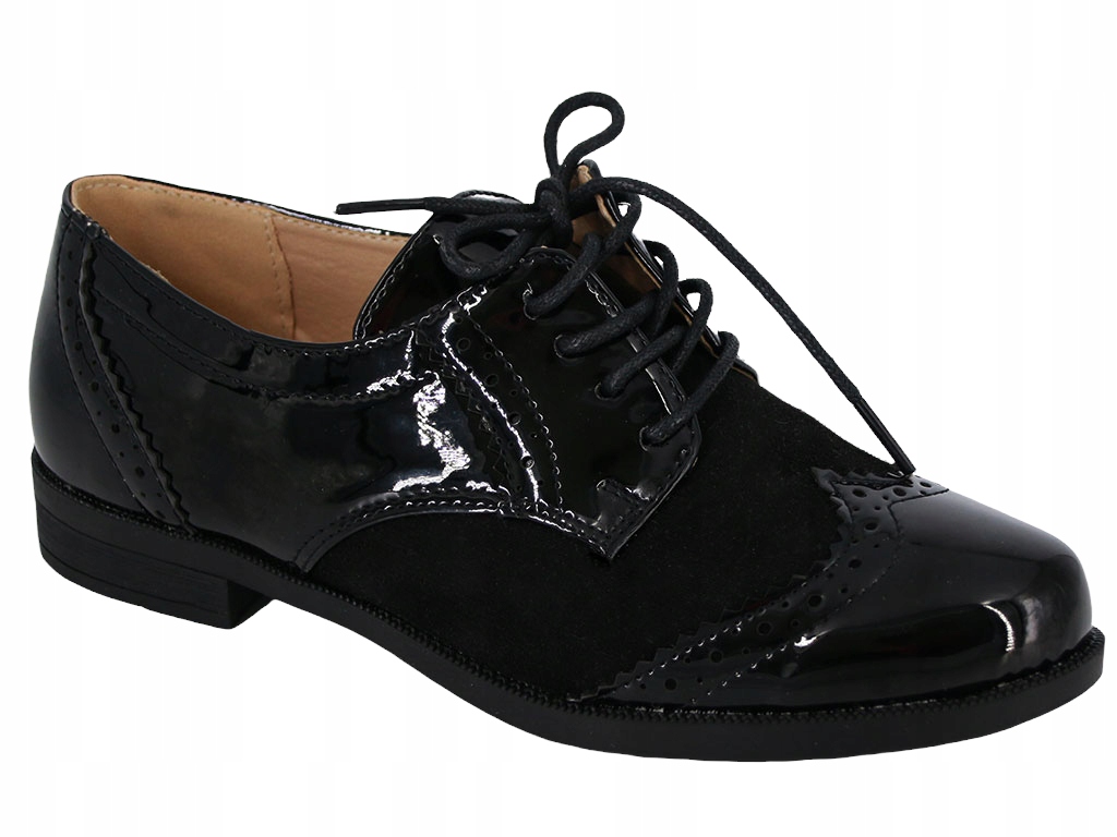 

Mokasyny Półbuty Buty Damskie Czarne F2A633-2 37