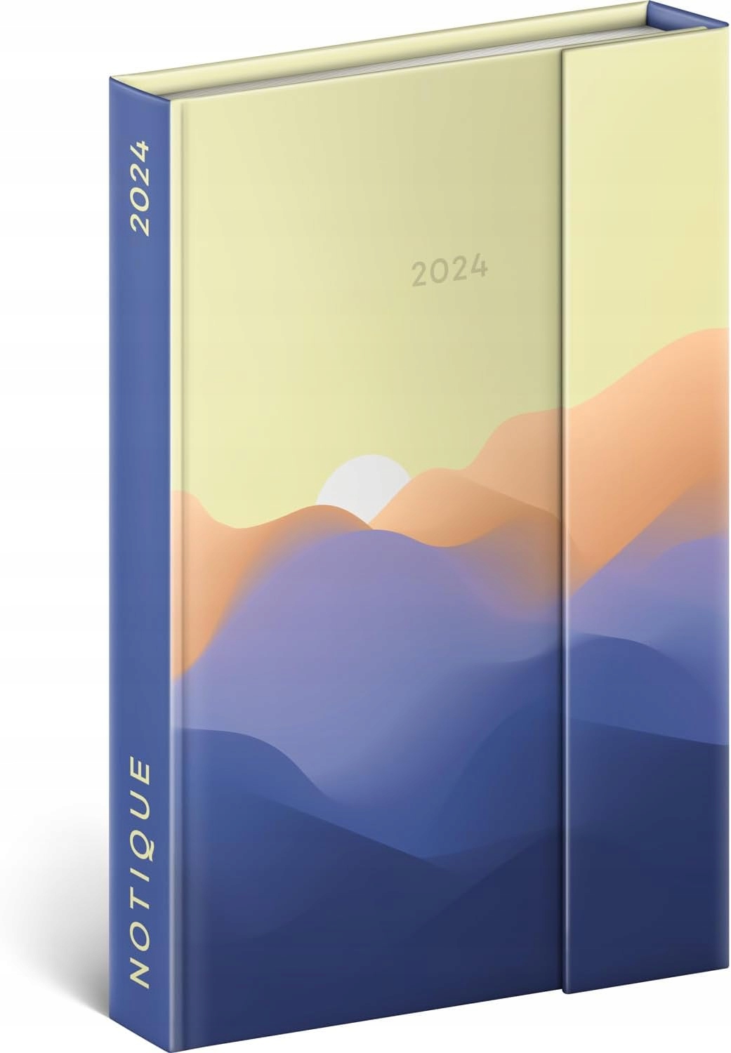 KALENDARZ KIESZONKOWY NA ROK 2024 A6 TERMINARZ Z ZAMKNIĘCIEM NOTATNIK