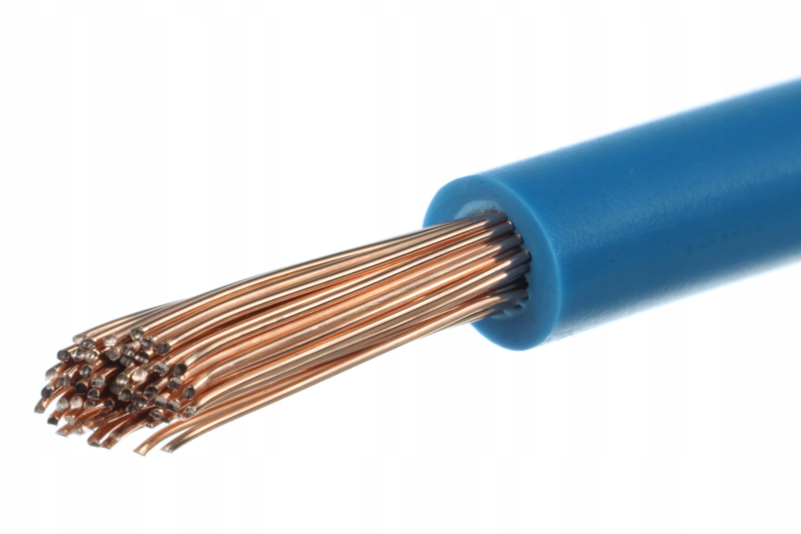 

Przewód LgY 1x4 linka kabel niebieski 4 mm