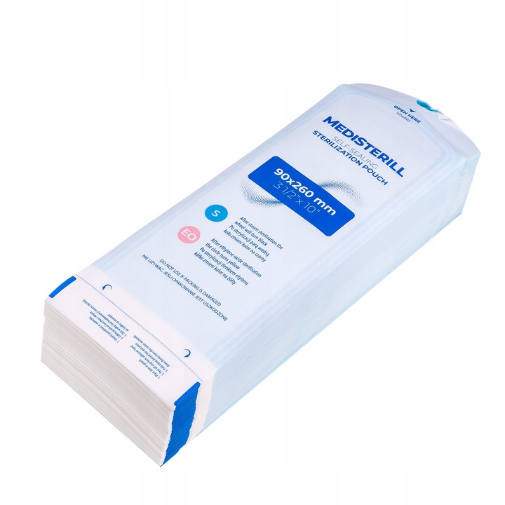 

Torebki Do Sterylizacji 90 X 260 MM Clavier 200SZT