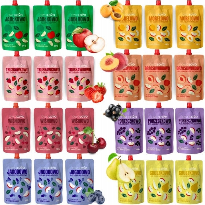 Ovocná pěna Mix Owolovo 24ks