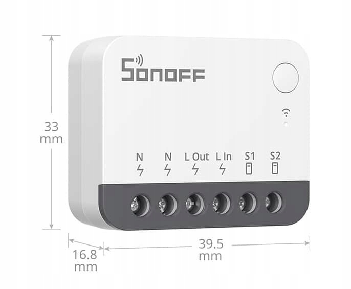 Sonoff Extreme ZBMINIR2 dopuszkowy przekaźnik ZigBee 3.0 L+N router Komunikacja ZigBee