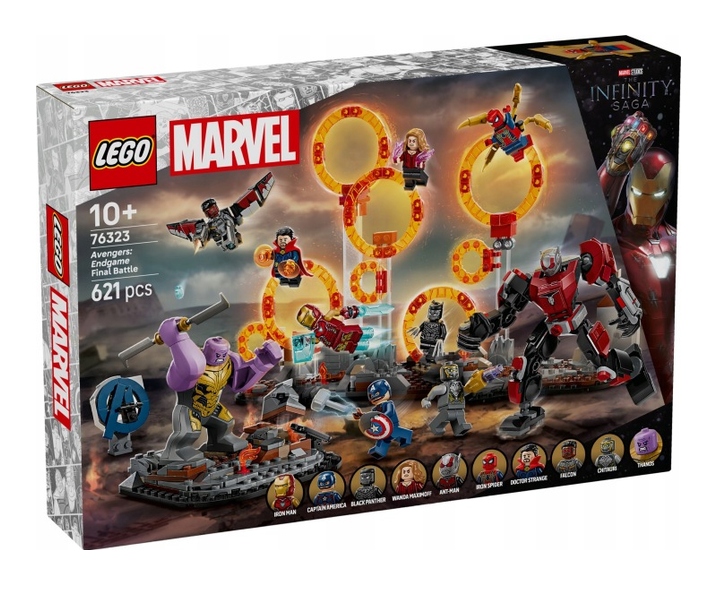 Lego 76323 Heroes Marvel Avengers Konec Hry – Závěrečná Bitva