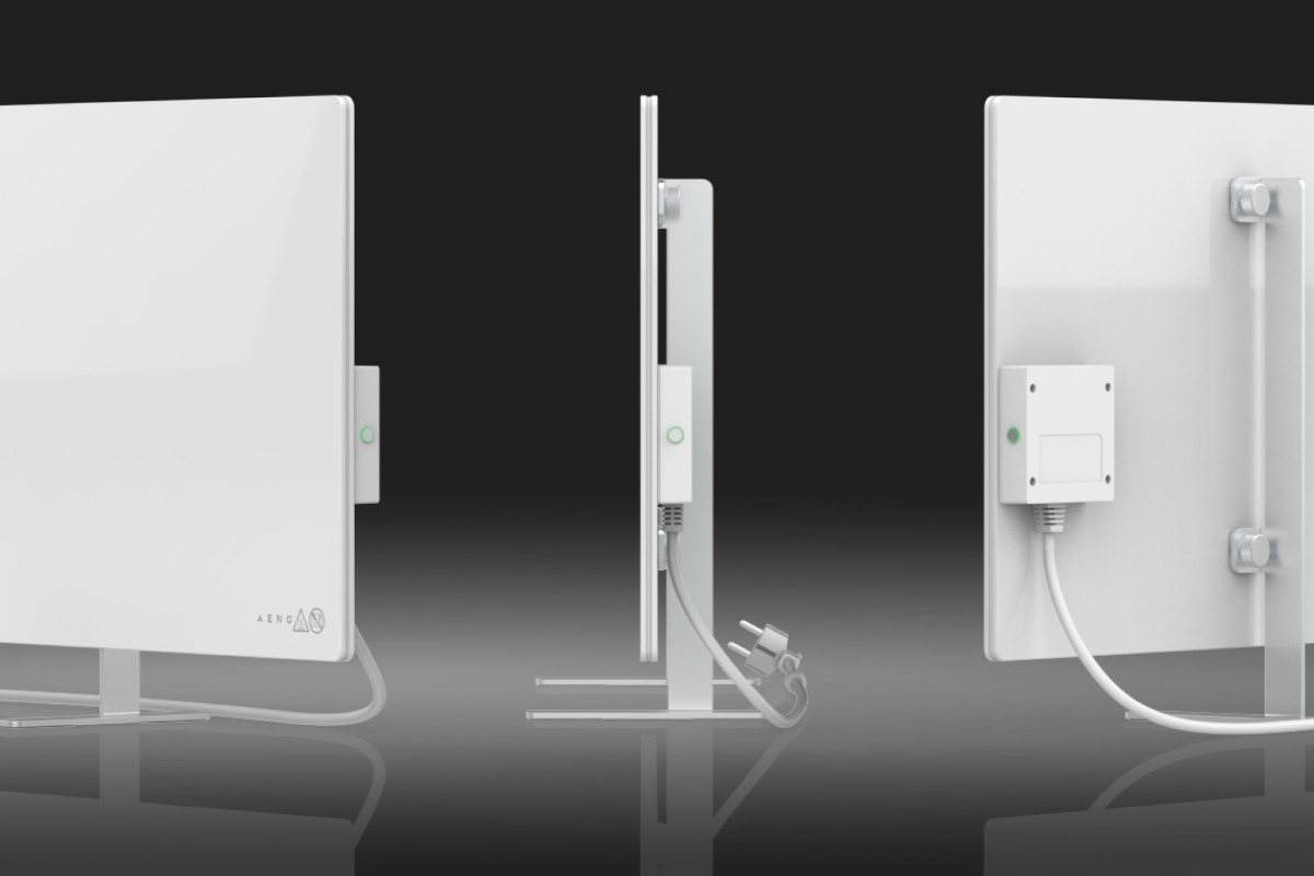 AENO GH1S Grzejnik szklany Smart 700W aplikacja biały wtyczka EU — 14
