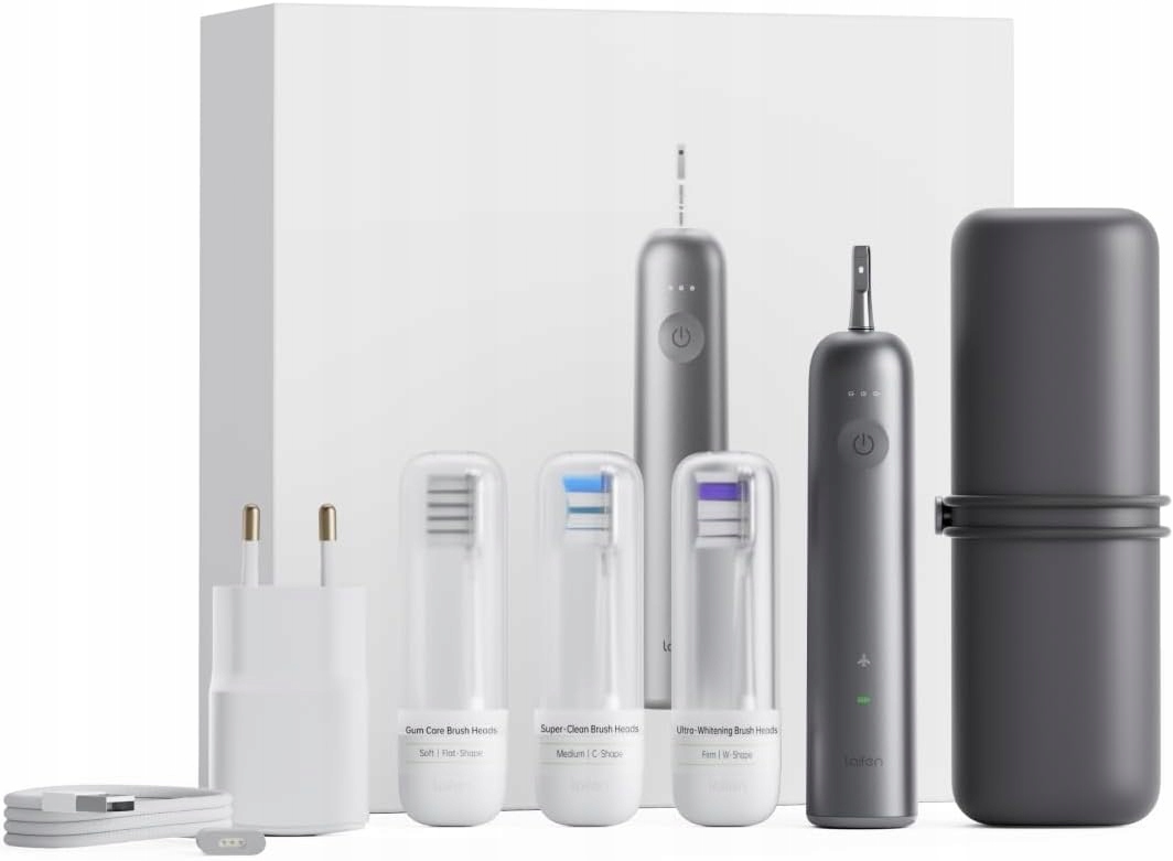 Elektryczna szczoteczka do zębów Laifen Wave Aluminium 3x Końcówka Etui