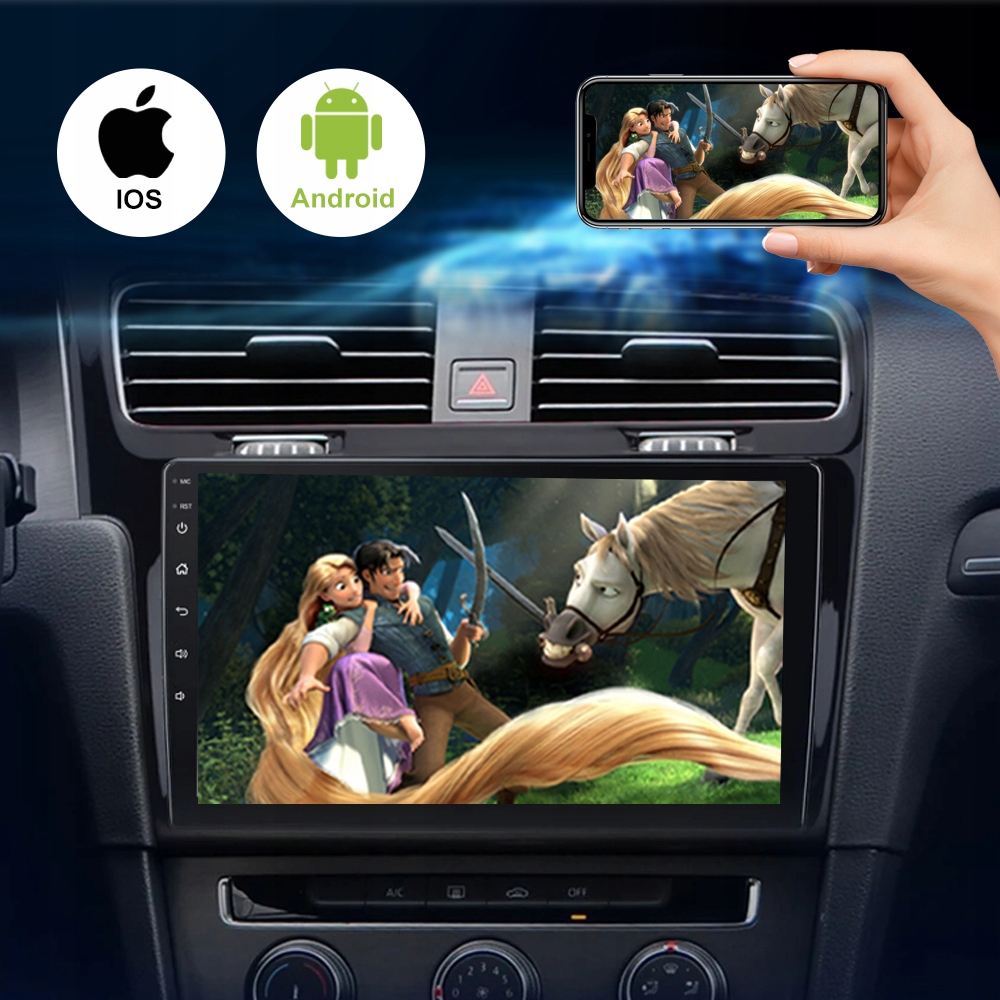 RADIO SAMOCHODOWE ANDROID 13 VW GOLF 7 2013-2017 CARPLAY ANDROID AUTO 2/64G Moc wzmacniacza 4*55 W