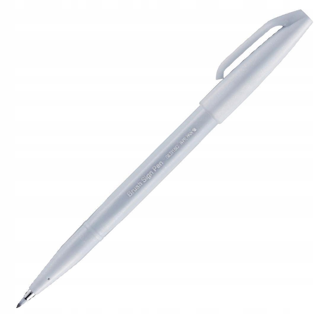 

Pisak Pentel Brush Sign Pen SES15 pastel szary