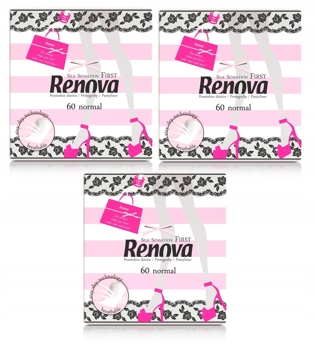 3x Wkładki higieniczne Renova Normal 60szt