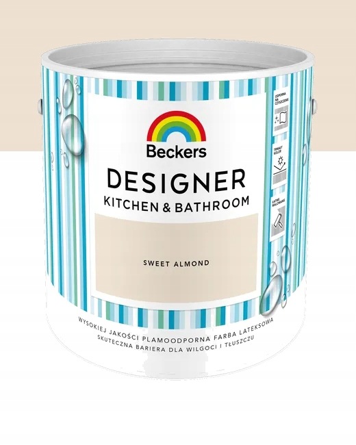 Beckers Latexová vodou ředitelná barva Kitchen&B Sweet Almond 2,5L