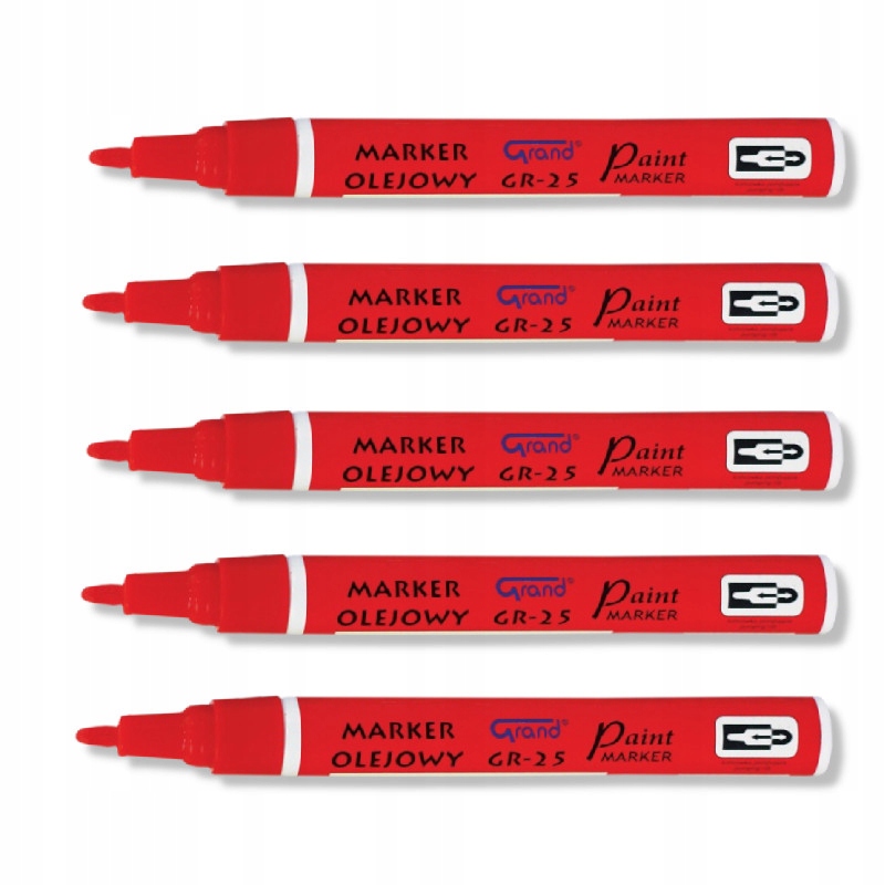

Marker Pisak Olejowy Grand Czerwony 1,8mm 5szt
