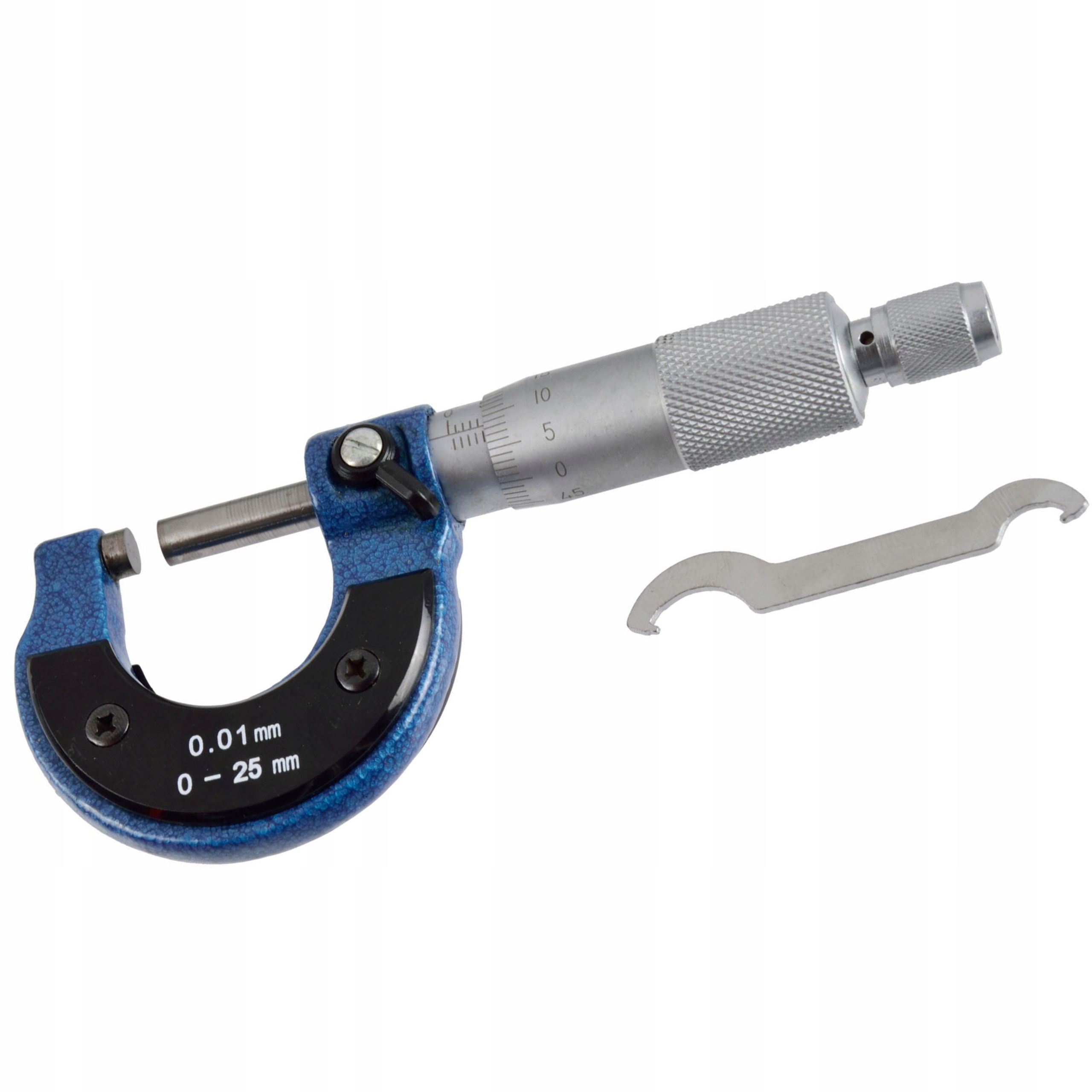 GEKO MIKROMETR ZEWNĘTRZNY ANALOGOWY 0-25mm 0-01mm Z NONIUSZEM G01486