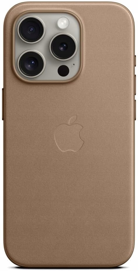Oryginalne Etui Apple Z Tkaniny FineWoven Do Iphone 15 Pro Jasnobeżowy