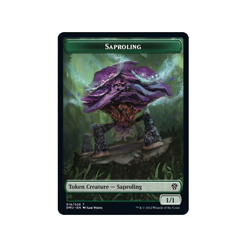 Mtg 5x Saproling Token