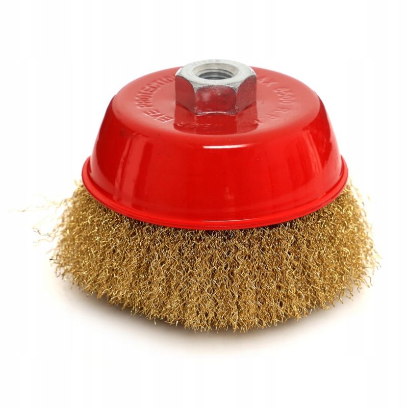 SZCZOTKA DRUCIANA CZOŁOWA MOSIĘŻNA DRUT M14 125MM KD10975