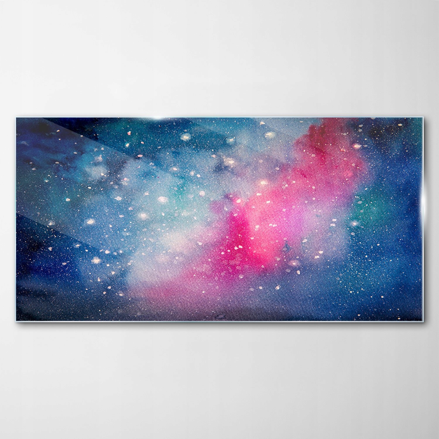 Obraz na skle Dekor Akvarely Vesmír Komiks 120x60